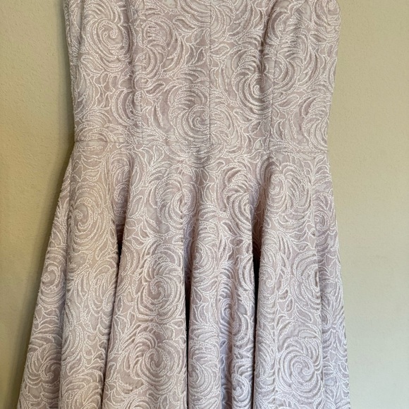 Gianni Bini Floral Lace Halter Fit & Flare Mini Dress Cocktail Party Pink Size 8 - Picture 5 of 16